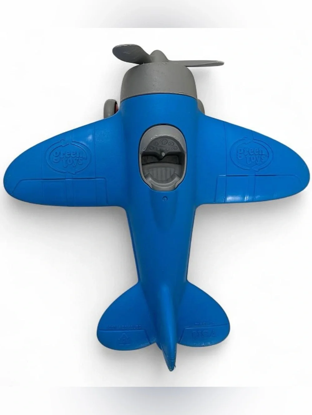 Green Toys 100% Recycled Plastic Pretend Play Airplane Spinning Propeller & Whee
